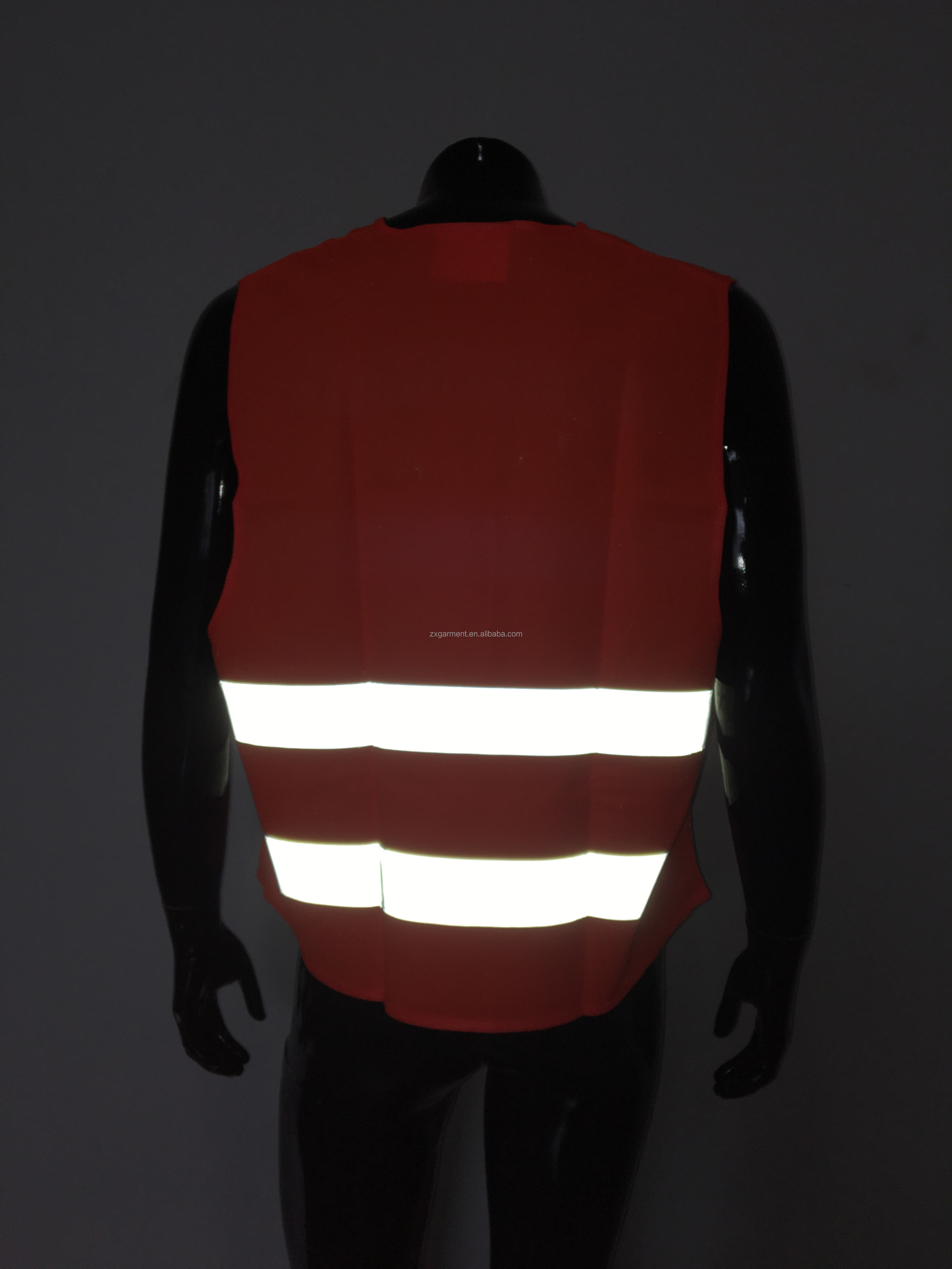 OEM ODM Hi Vis Traffic Road 100% Polyester Mesh Orange Safety Reflective Vest