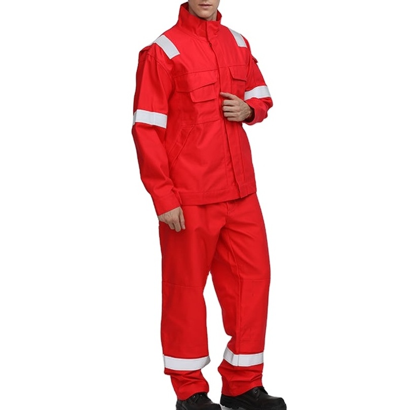 Custom Hi Vis Workwear Fr Reflective Safety Work Clothing Sets Class 2/3 ANSI High Visibility Cargo Jacket Pants Welding Suits