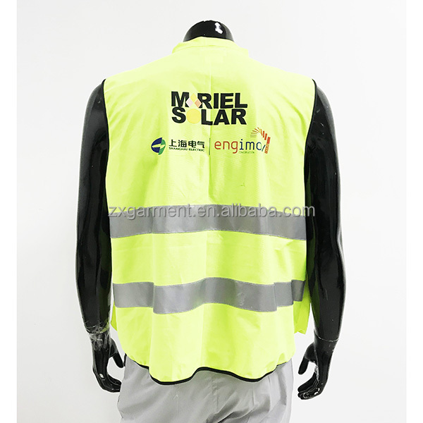 OEM Wholesale Unisex 100% polyester Safety Vest For Cycling, Runner, Surveyor, Volunteer, Crossing Guard, Road, Construction Hi Vis