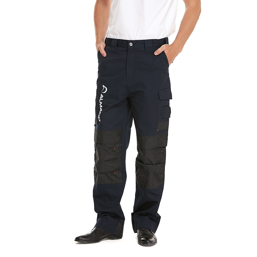 ZX Custom Men's Cotton pants Industrial Mechanical Work Wear pant Flame-retardant Workwear Safety Work Trousers for Men