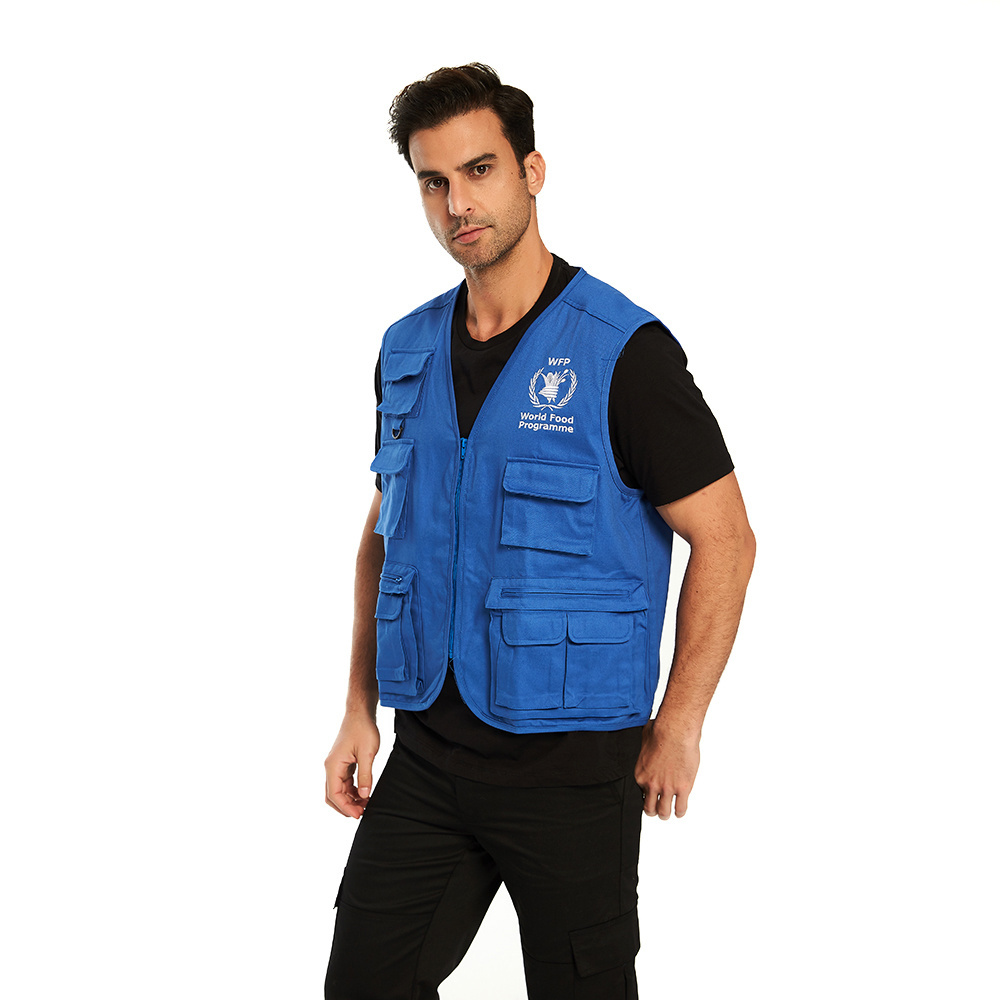 Utility Sleeveless Men Fishing Cargo Waistcoat Fishmen Multi-pocket Waistcoat Photographer Work Tool Vest