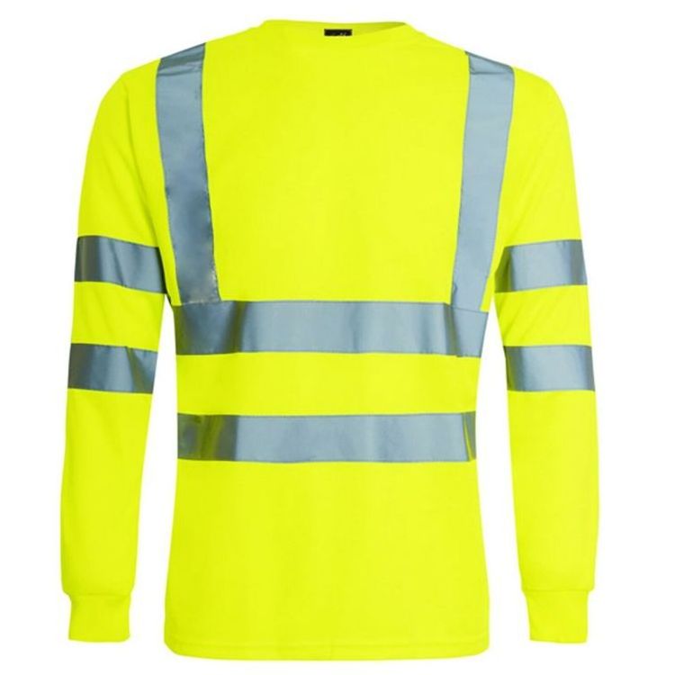 Protective Wholesale Hi Vis Security Work Construction Reflection Safety High Visibility T-shirts Reflective Long short shirt