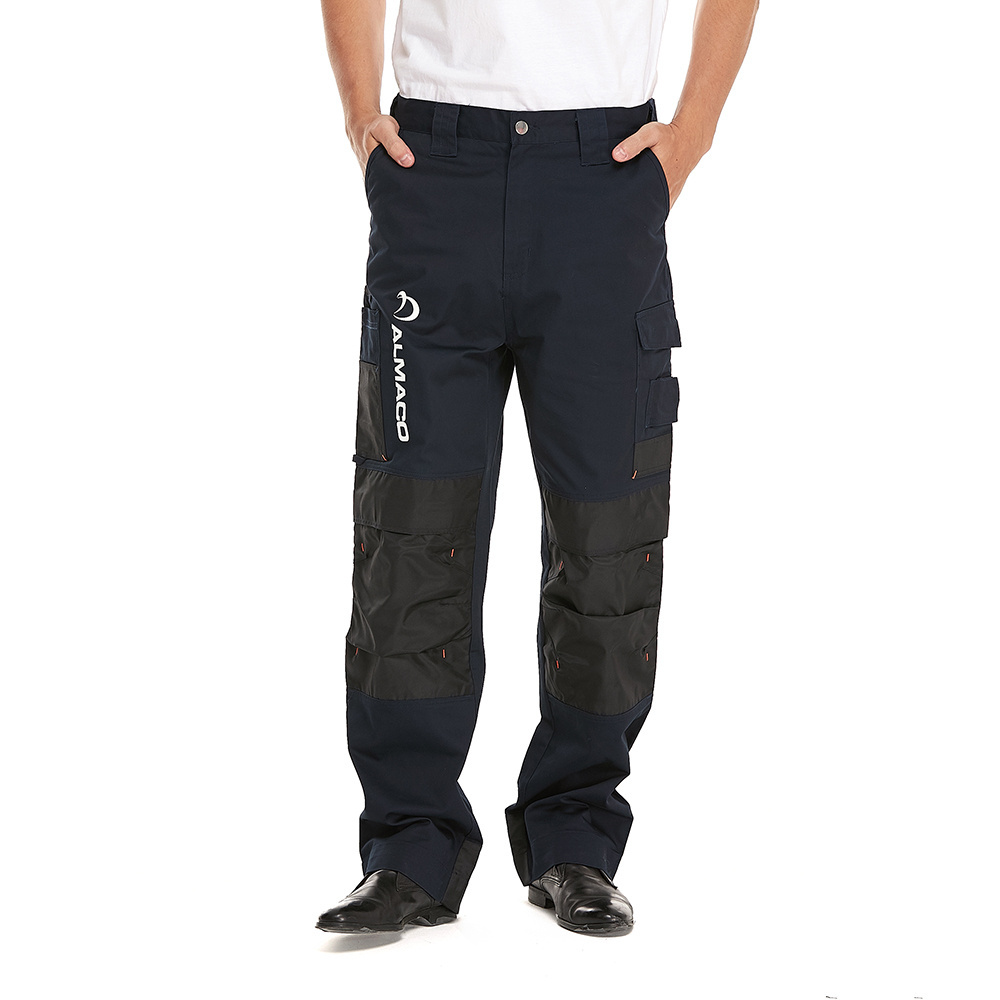 ZX Custom Men's Cotton pants Industrial Mechanical Work Wear pant Flame-retardant Workwear Safety Work Trousers for Men