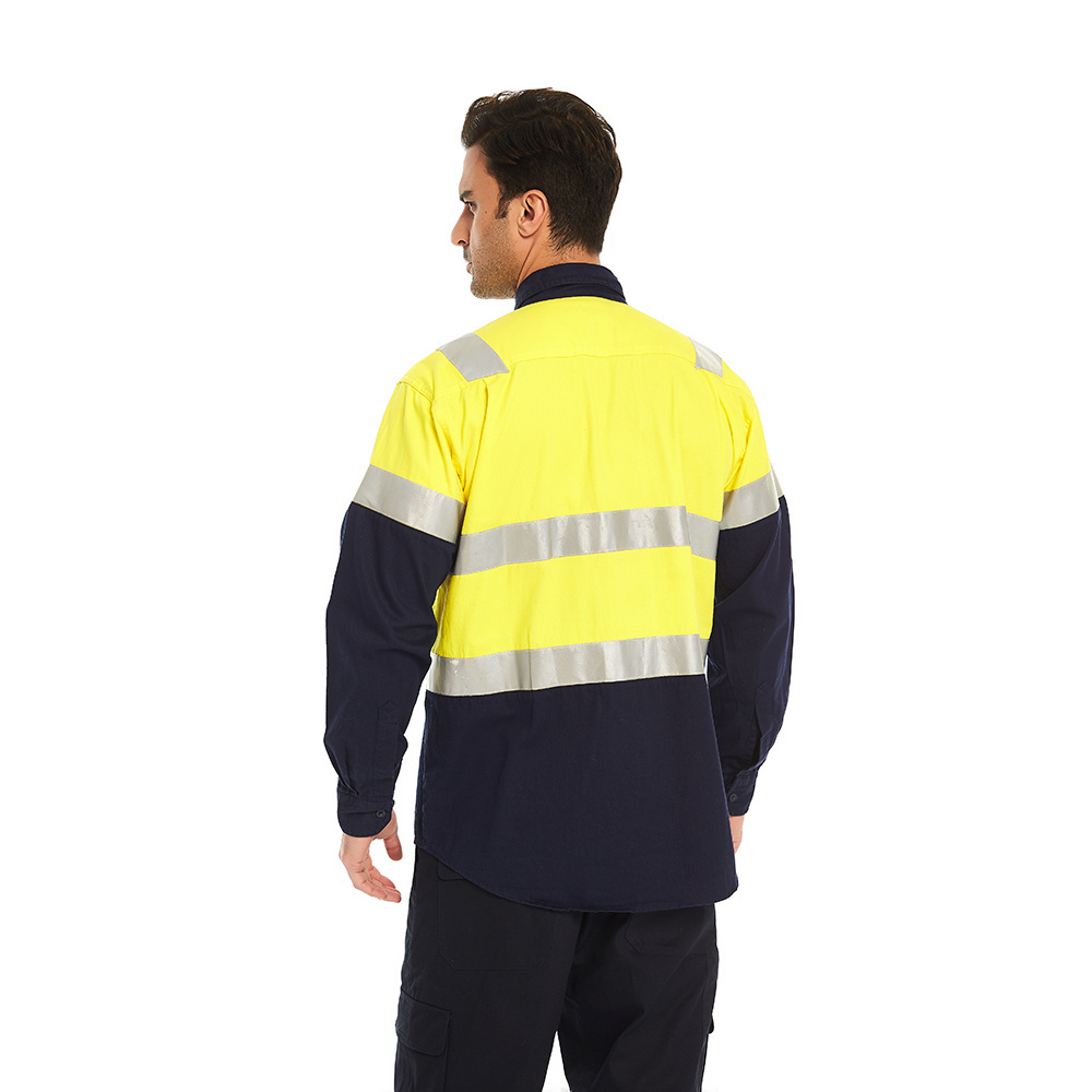 Custom Hi Vis Safety Workwear Reflective Tops Pants Uniform Sets High Visibility Outdoor Construction Work Clothing Suit