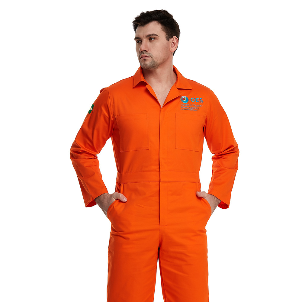 ZHENGXING Custom Flame Resistant Coverall Men Mechanic Work Fr Jumpsuit 100% Cotton