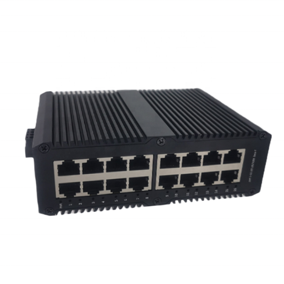 Reverse Unmanaged Network Switch 10/100/1000M Gigabit Ethernet Switch 16 RJ45 PCB Board Media converter