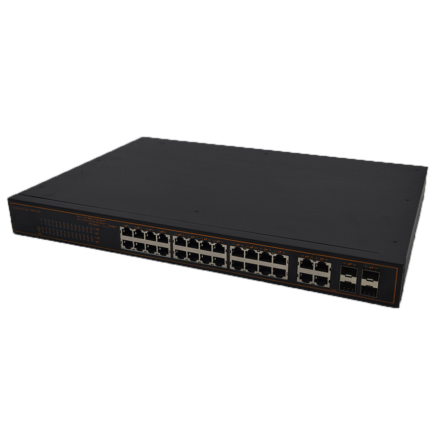 outdoor gigabit  24 port  POE unmanaged industrial ethernet network switch for rack mounting