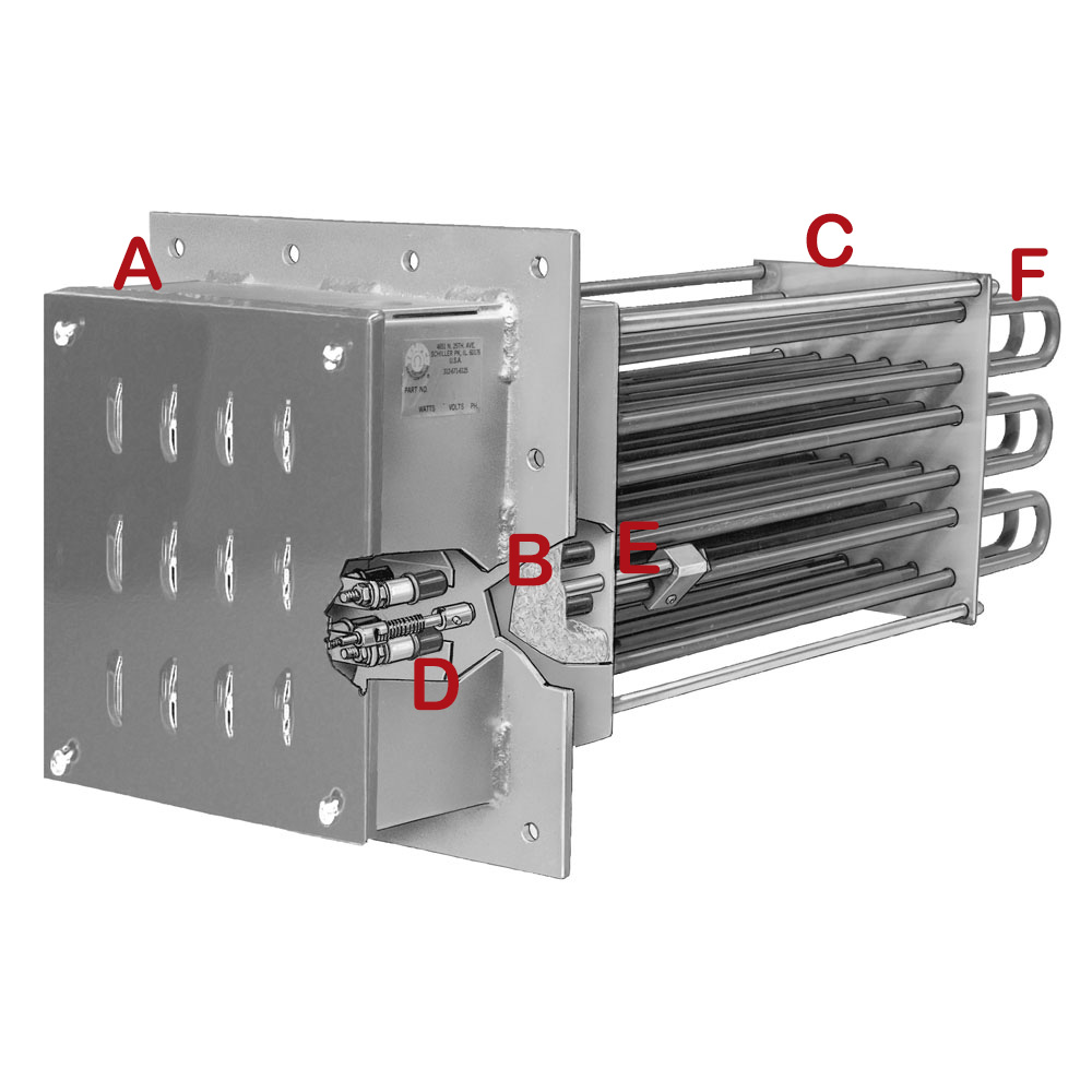 Frame Duct heater Heating Equipment Stainless Steel Air Duct Heater