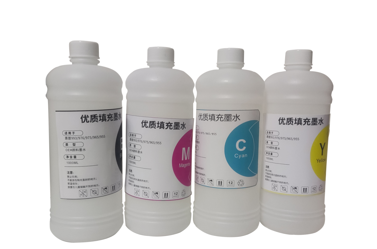 Japan Refill pigment ink 1000ml for pagewide printer ink cartridge 975XL 974XL 973XL 972XL 993XL 992XL 991XL 990XL CISS tank