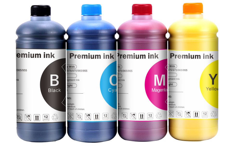 Japan Refill pigment ink 1000ml for pagewide printer ink cartridge 975XL 974XL 973XL 972XL 993XL 992XL 991XL 990XL CISS tank