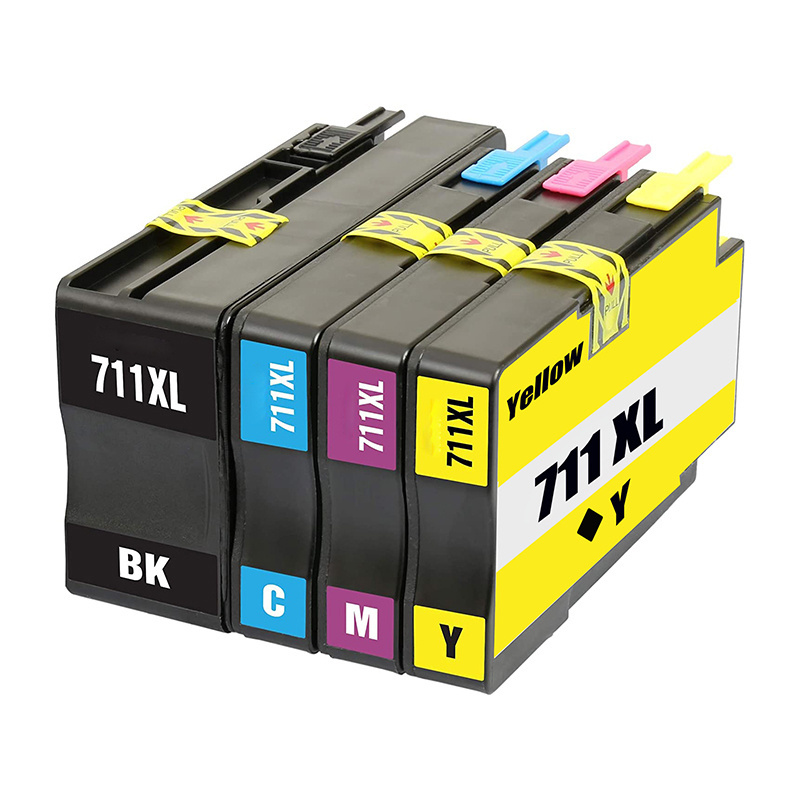 HESHUN 711 XL 711XL Premium Color Compatible InkJet Ink Cartridge for HP711 For HP Designjet T520 T120 24 T120 610 Printer