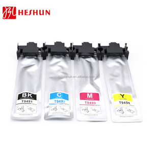 Heshun Compatible T9491 T9492 T9493 T9494 Ink Bag Cartridge For Use In Epson Workforce Pro Wfc5790 Wfc5290a Ink