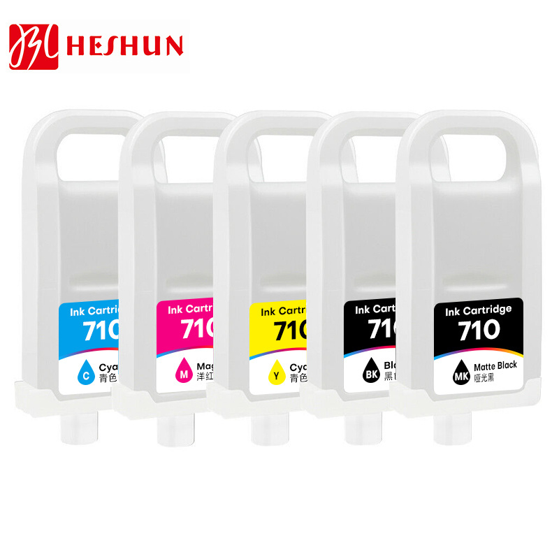 Heshun 700ml/piece Pfi 710 refillable disposable ink cartridge for Canon Tx2000 Tx3000 Tx4000 printer