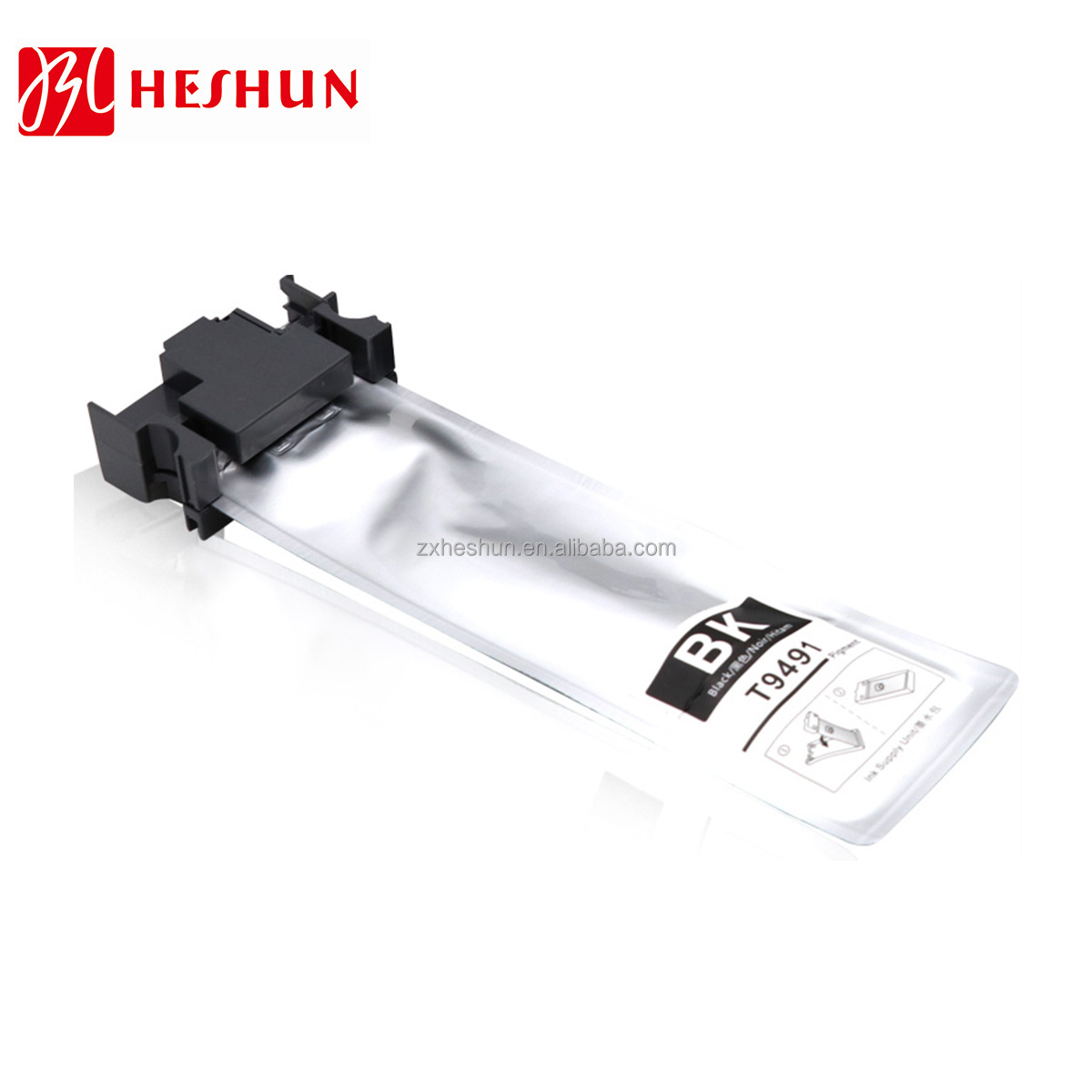 Heshun Compatible T9491 T9492 T9493 T9494 Ink Bag Cartridge For Use In Epson Workforce Pro Wfc5790 Wfc5290a Ink