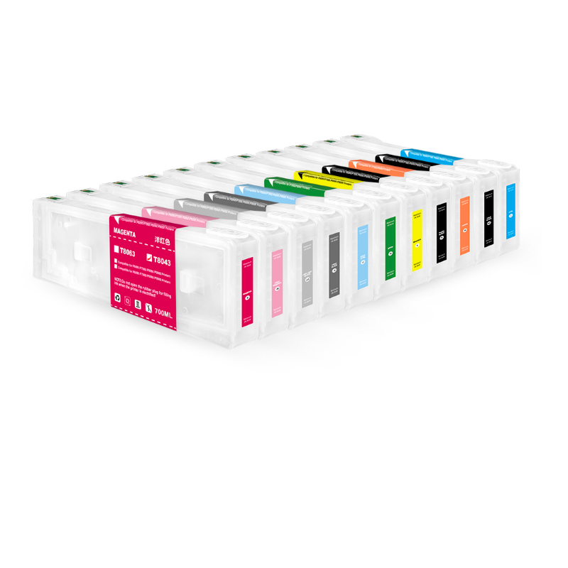 HESHUN T8041-T8049 Empty Refillable Ink Cartridge For Epson Surecolor P7000 P6000 P8000 P9000 Printers