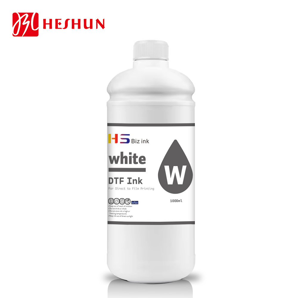 Heshun Water Based Transfer Ink Packs Screen Textile Printing Dtf Pet White Textile Pet Ink Dtf Film Transfer Dtf Printer Ink