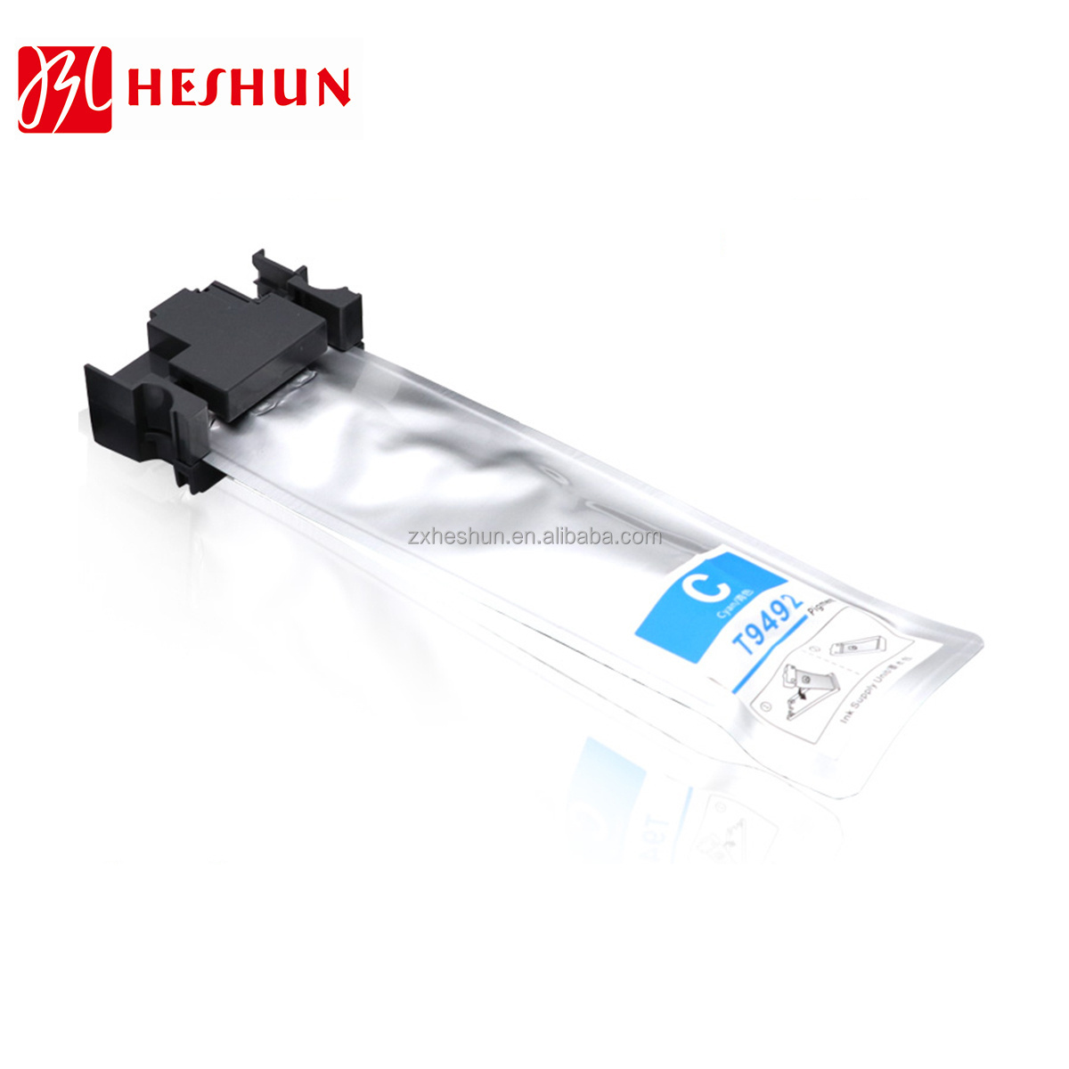 Heshun Compatible T9491 T9492 T9493 T9494 Ink Bag Cartridge For Use In Epson Workforce Pro Wfc5790 Wfc5290a Ink