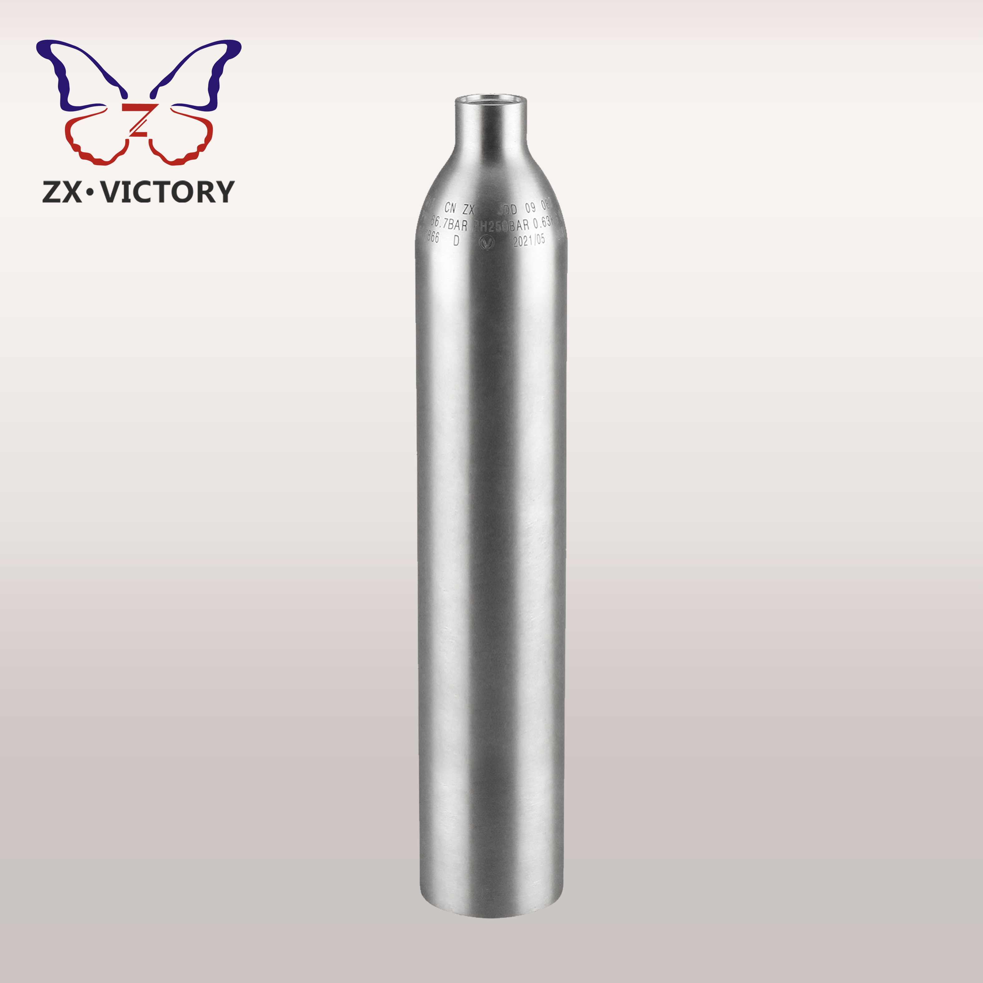 ZX 0.6L CO2 Cylinder CO2 Tank for Carbonator Beverage Soda Machine TPED Aluminum High Pressure Gas Cylinder Factory Direct