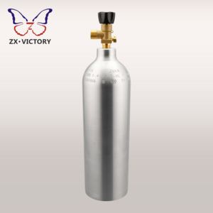 ZX TPED 2L CO2 Aluminum Cylinder 1.5kg CO2 Tank for Soda Machine  Sparkling Water Carbonated Beverage Dispenser