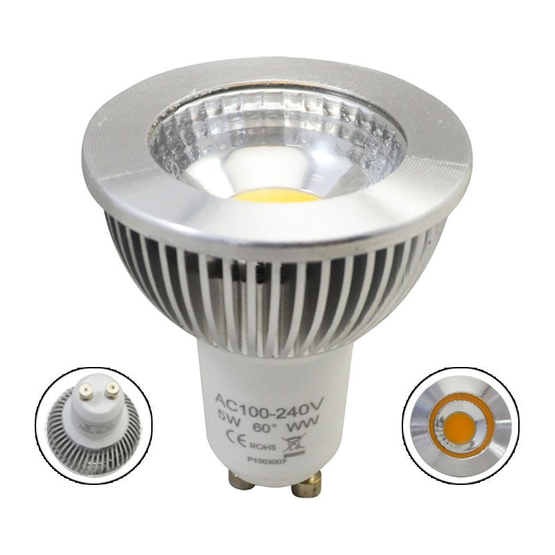 Energy Saving Dimmable Gu10 LED Light Bulbs 5Watt Narrow Beam Angle 60 Degree