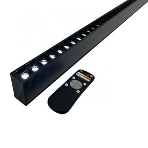 Office LED Linear Lighting Ra90 2.4G 3CCT Color Changing Adjustable Dimmable LED Linear Light Remote Controller Ceiling