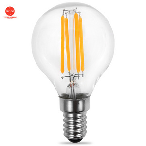 2w 4w dimmable e14 e12 g45 led filament bulb CE RoHS