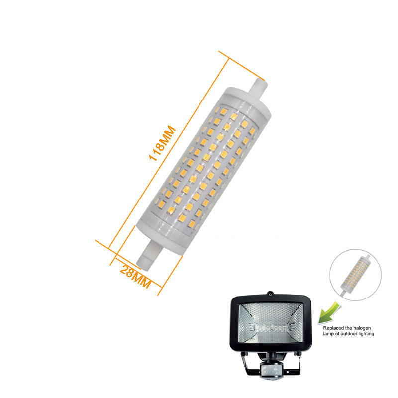 15w LED R7S Linear lamp Double ended R7S halogen replacement,j-type R7S bulb,J118 R7S 100w LED R7S Bulb