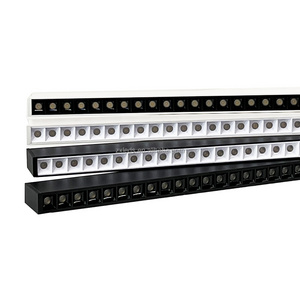 Dimmable 40W Seamless Linkable LED Linear Ceiling Light 4ft Aluminium and PC Housing Surface Mounted Suspended with IP44