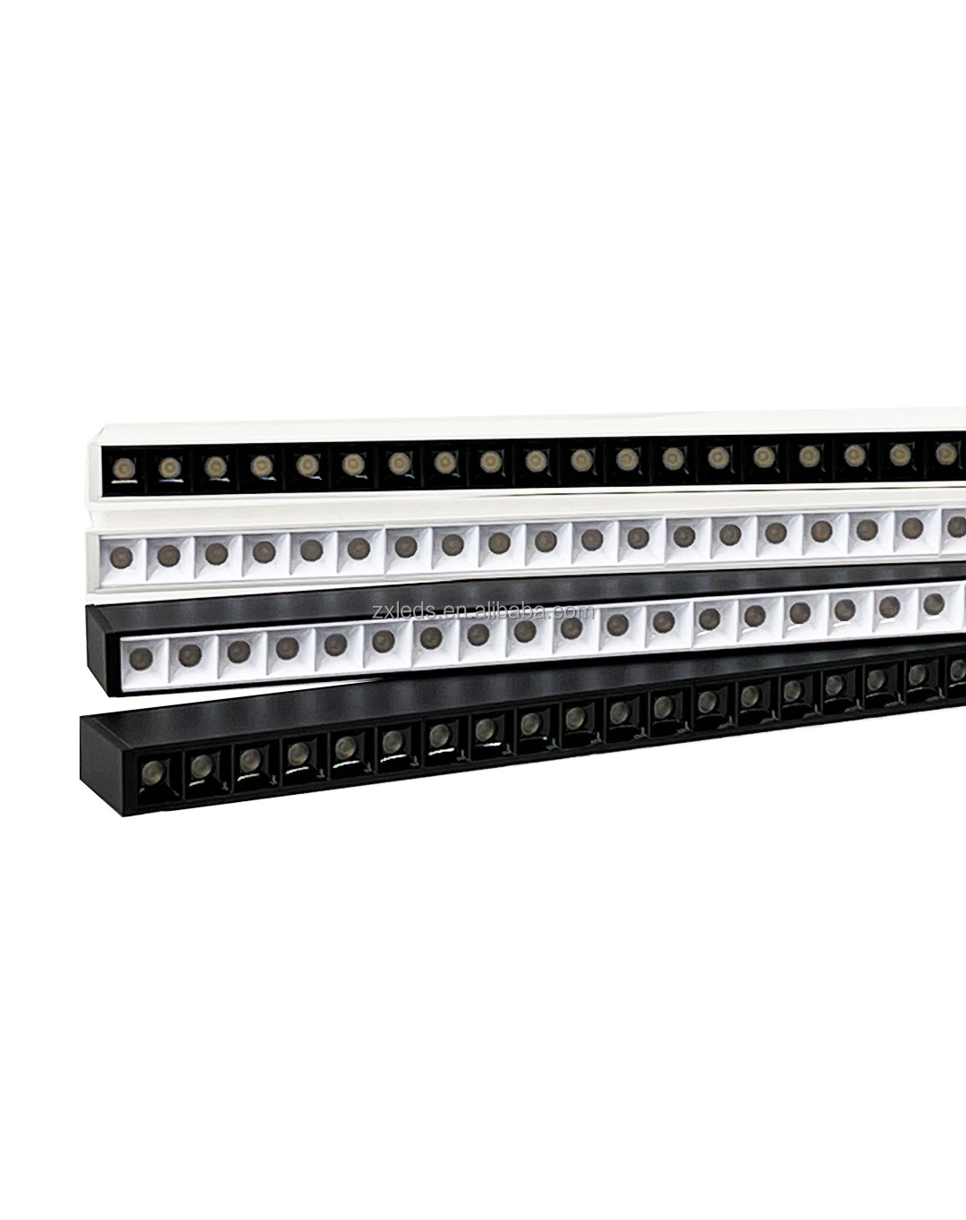 Dimmable 40W Seamless Linkable LED Linear Ceiling Light 4ft Aluminium and PC Housing Surface Mounted Suspended with IP44