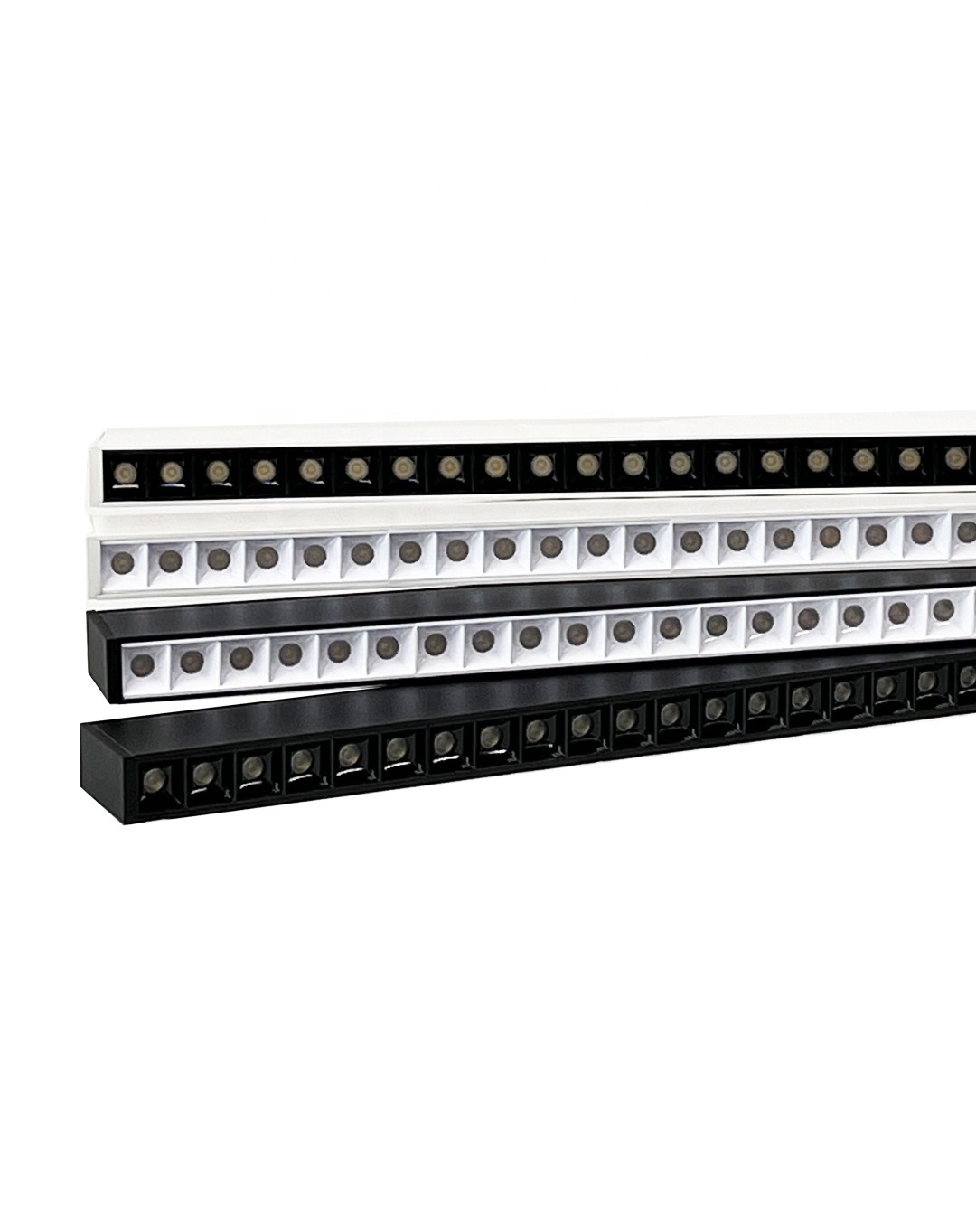 Office LED Linear Lighting Ra90 2.4G 3CCT Color Changing Adjustable Dimmable LED Linear Light Remote Controller Ceiling