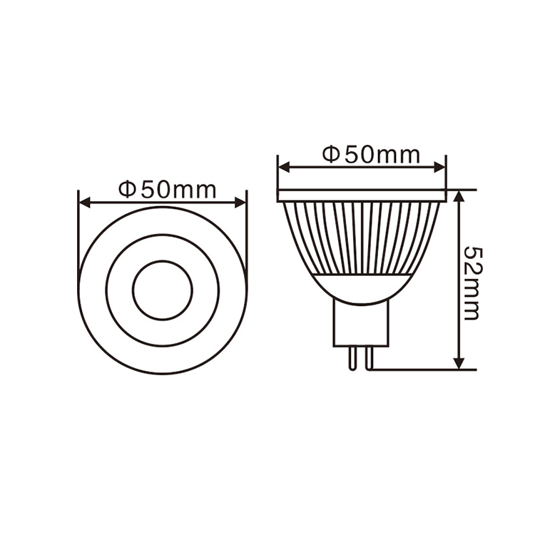 high lumen gu5.3 gu10 12v 3w 5w 6w 7w  12v mr16 cob led spotlight