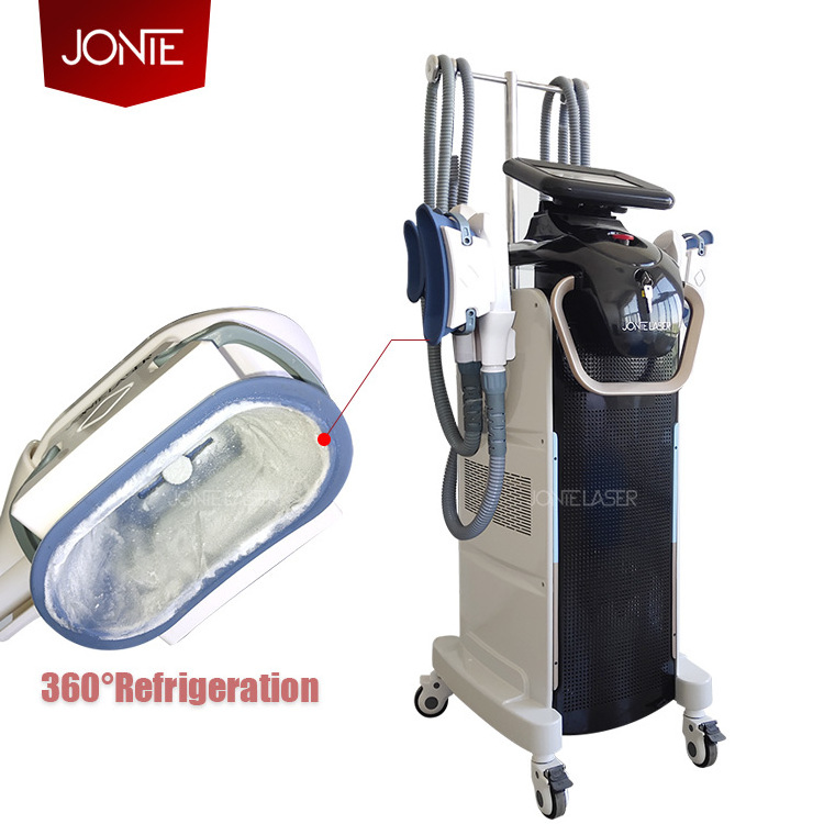 JONTE Newest Medic CE Approval Cool Tec Cooling Anti Cellulite Slimming 4 Cryo Handles 360 Cryolipolysis Machine