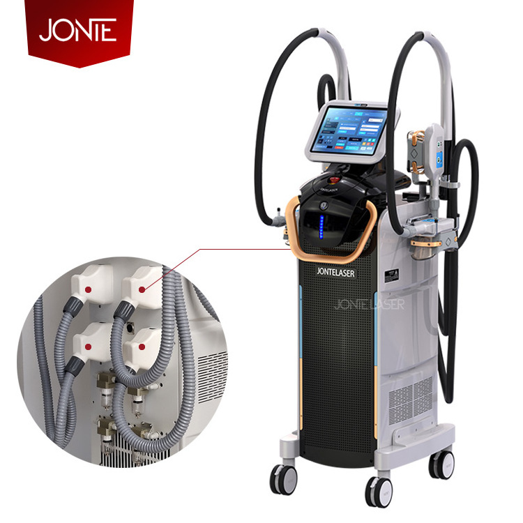 JONTE Newest Medic CE Approval Cool Tec Cooling Anti Cellulite Slimming 4 Cryo Handles 360 Cryolipolysis Machine