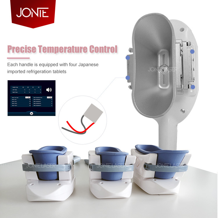 JONTE Newest Medic CE Approval Cool Tec Cooling Anti Cellulite Slimming 4 Cryo Handles 360 Cryolipolysis Machine