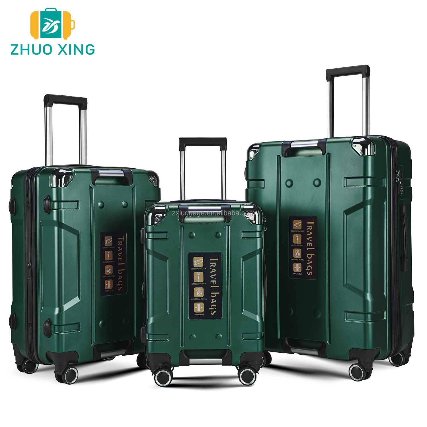 luxury luggage bag trolley luggage with removable wheels pc 2 front handle expandable zipper luggage set with replacement wheels