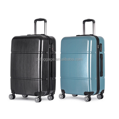 high quality aluminum trolley TSA lock suitcase 20 inch 24 inch 28 inch black drawing color abs pc travel luggage suitcase