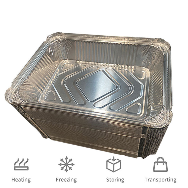 Aikou 125ml 250ml 450ml Food Grade Foil Container for Cheesecake Custom Aluminium Foil Baking Pan/Tray With Plastic Lids