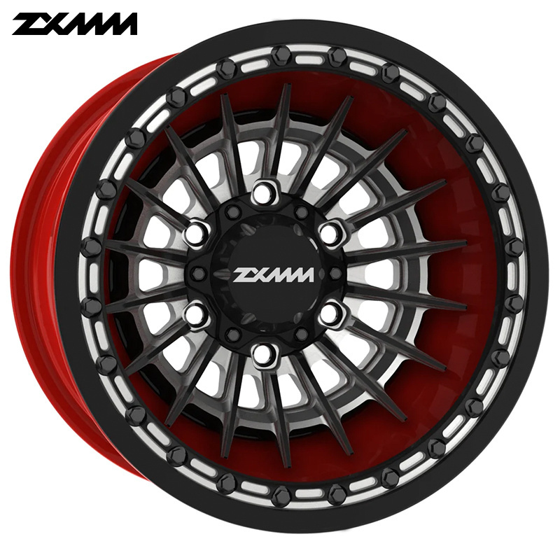 15 17 18 20 inch wheels 6x139.7 5x114.3 forged beadlock off road wheel for ATV&UTV 4x4  deep concave wheel rims