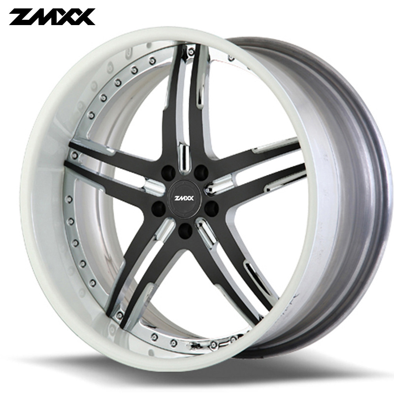 ZMXX 2 pieces forged wheels18-28 inch  polished deep lip rims passenger car wheels for Maserati Ferrari Porsche