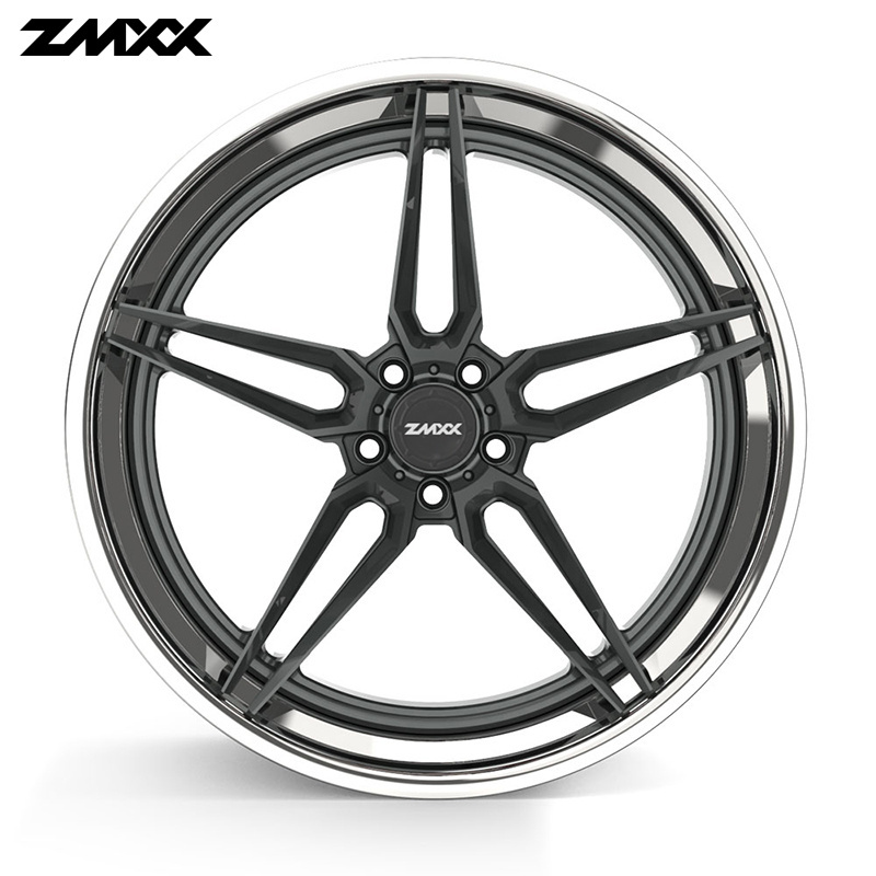 custom 18 20 22 24 26 28 inch 2 piece forged magnesium alloy wheel for Mercedes BMW Tesla C8 5x114.3 5x120 5x112 5x130 wheel rim