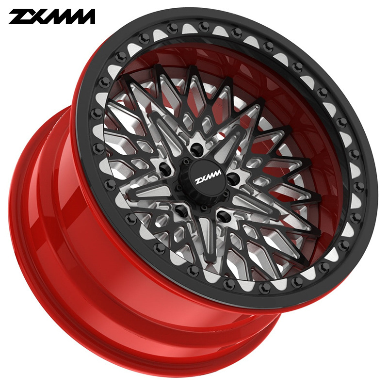 forged ATV&UTV 4x4 off road beadlock rim 5x114.3 5x139.7 6x139.7 5x130 15 17 18 inch wheels