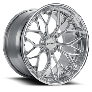 custom 2 piece chrome wheel rim 5x114.3 5x120 5x130 for Mercedes BMW corvette C8 18 19 20 21 22 24 26 28 inch