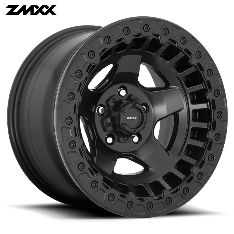 ZMXX  26 inch off-road wheels for Jeep wrangler,Freeman 5x114.3  5x120 20 24 26 inch red and black Aluminium forged alloy  rims