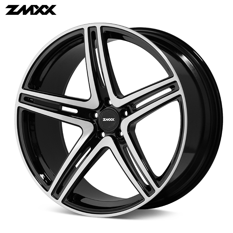 ZMXX customized car wheels 15-26 inch double 5 spoke design 5*112 5*120 5*130 aluminum alloy forging wheel