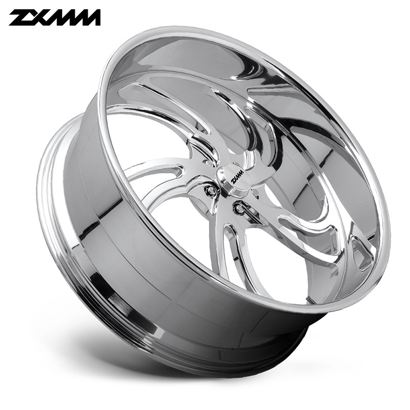 custom deep dish truck wheel rims polish Chrome 6x139.7 5x130 5x127 5x120 18 20 22 24 26 28 30 inch for  impala jeep