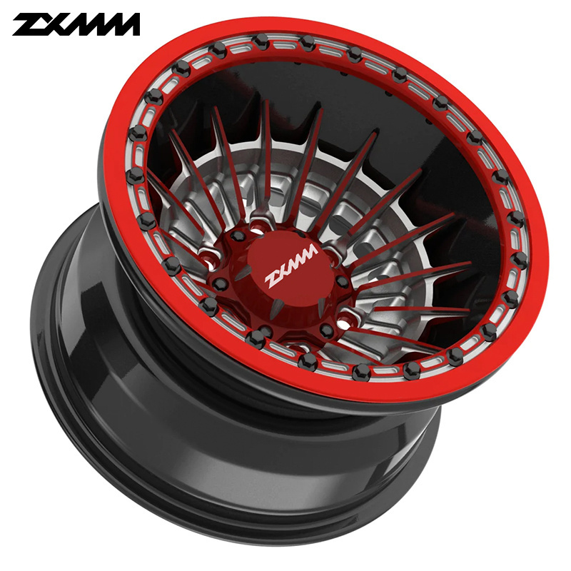 15 17 18 20 inch wheels 6x139.7 5x114.3 forged beadlock off road wheel for ATV&UTV 4x4  deep concave wheel rims