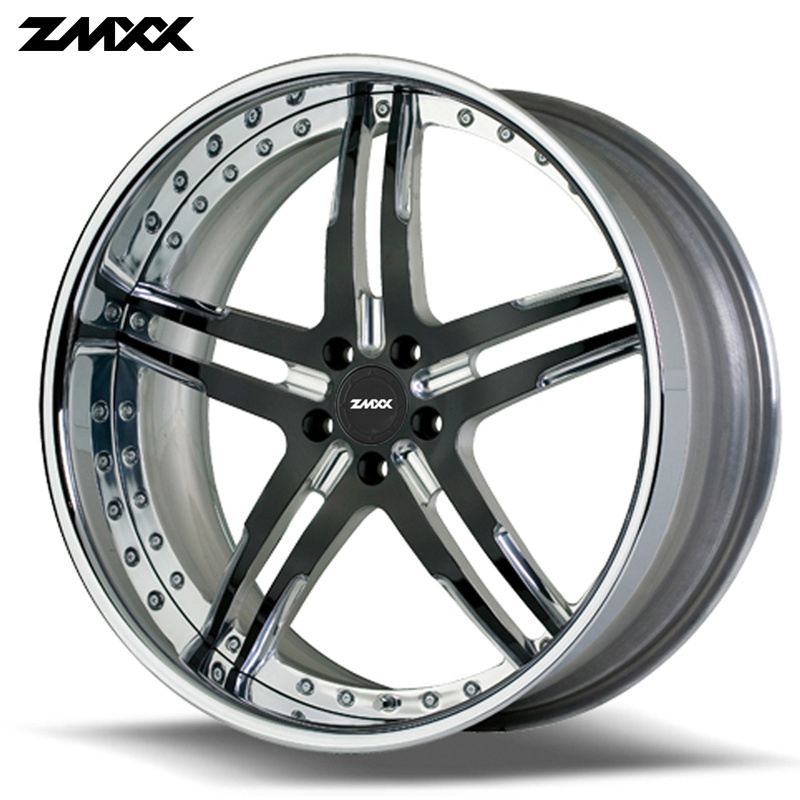 ZMXX 2 pieces forged wheels18-28 inch  polished deep lip rims passenger car wheels for Maserati Ferrari Porsche