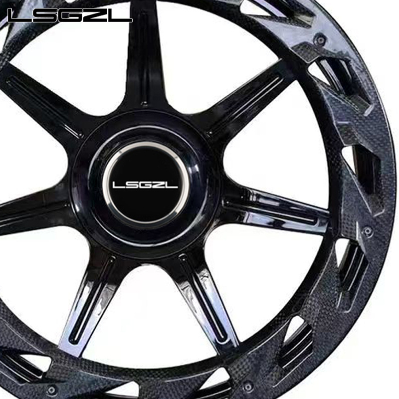 20inch 5x120 custom dry carbon fiber passenger car wheels for Lamborghini  Rolls Royce and for forged wheels