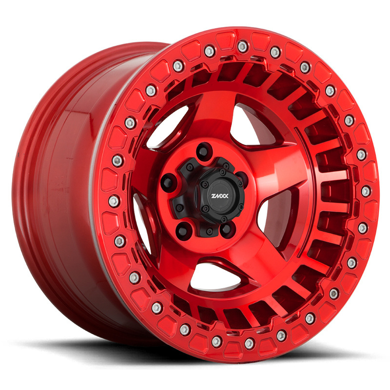 ZMXX  26 inch off-road wheels for Jeep wrangler,Freeman 5x114.3  5x120 20 24 26 inch red and black Aluminium forged alloy  rims