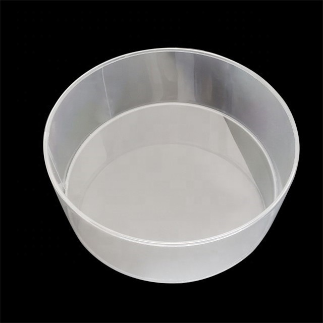 Round Plastic boxes Clear plastic packaging for  display hard plastic storage packaging custom design transparent box